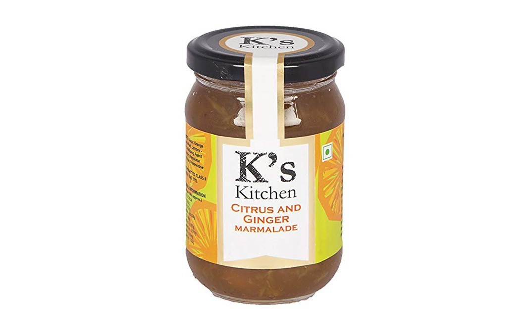K's Kitchen Citrus And Ginger Marmalade    Glass Jar  330 grams